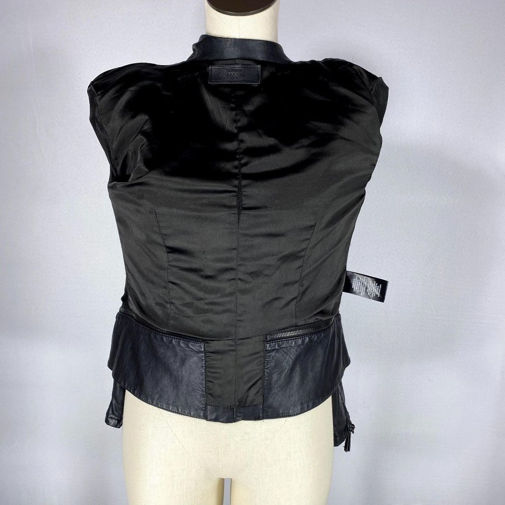 SOLD Blank NYC Black Faux Leather Moto Jacket Sz S - Picture 5 of 9